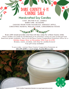 Cover photo for Dare County 4-H Candle Sale