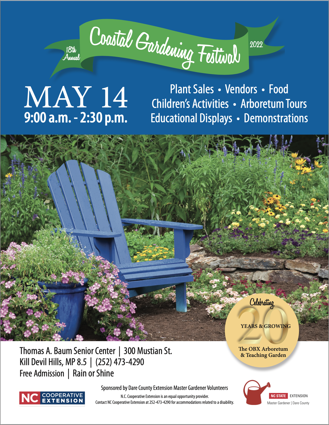 Coastal Gardening Festival flier