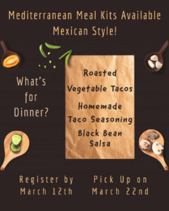 Cover photo for Mediterranean Meal Kits Available – Mexican Style!