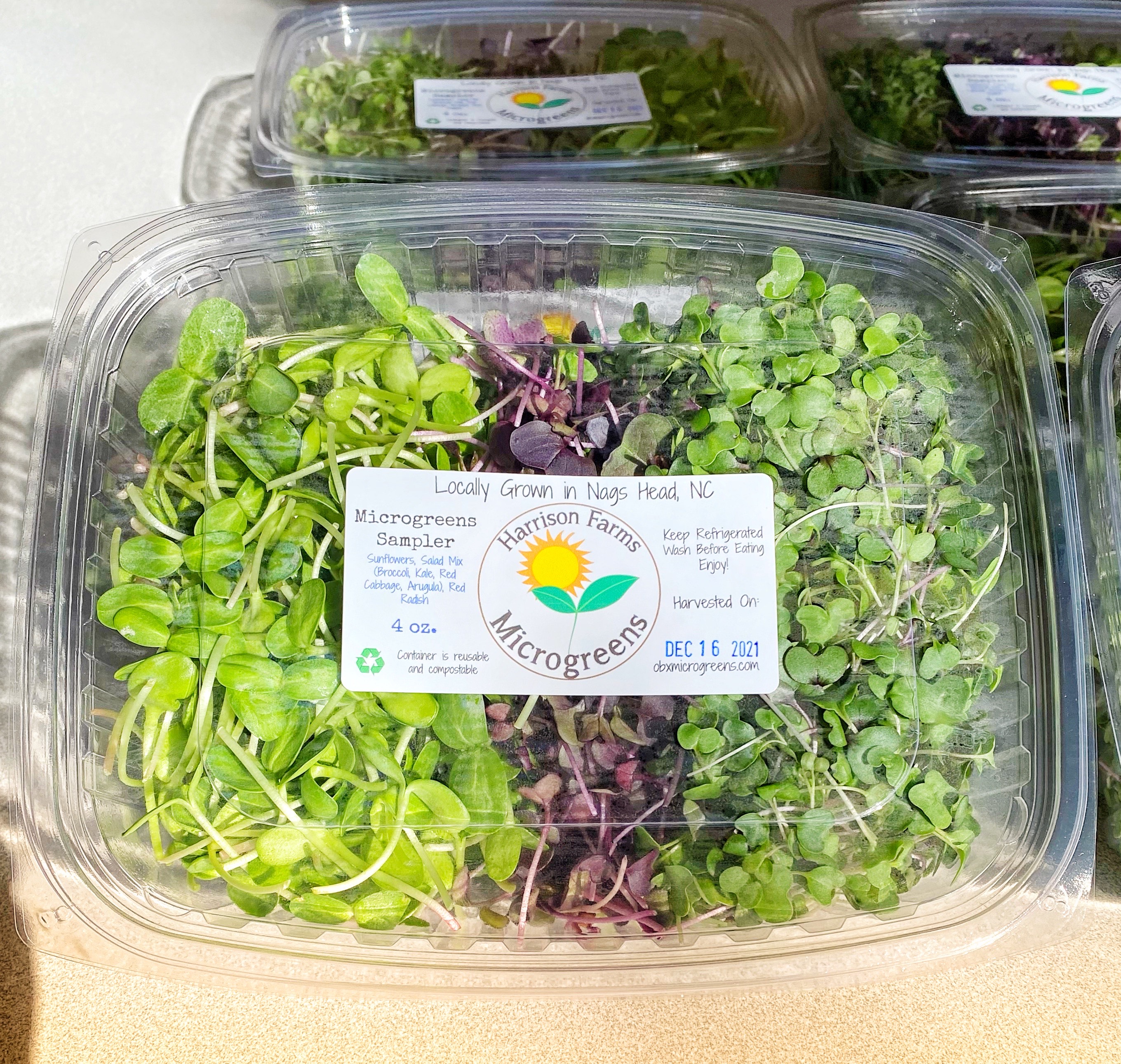 microgreens packaged for sale