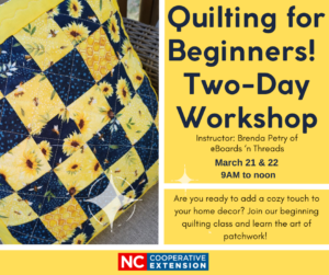 Quilting for Beginners! Two-day Workshop