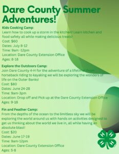 Cover photo for Dare County 4-H Summer Adventures 2024